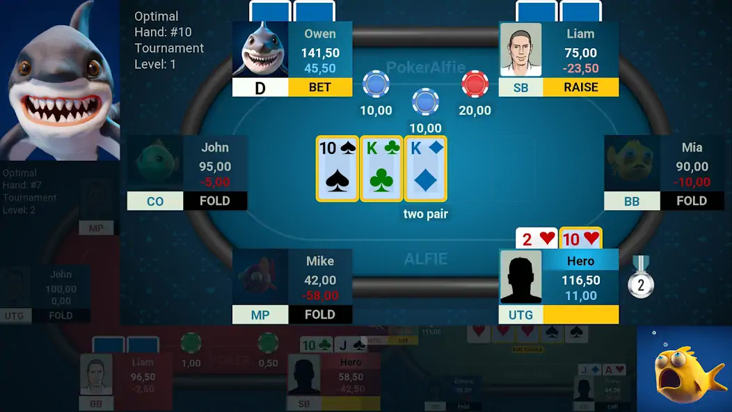 Скачать Offline Poker AI - PokerAlfie [Взлом Много денег] APK на Андроид