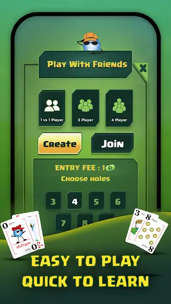 Скачать Play Nine: Golf Card Game [Взлом Бесконечные монеты] APK на Андроид