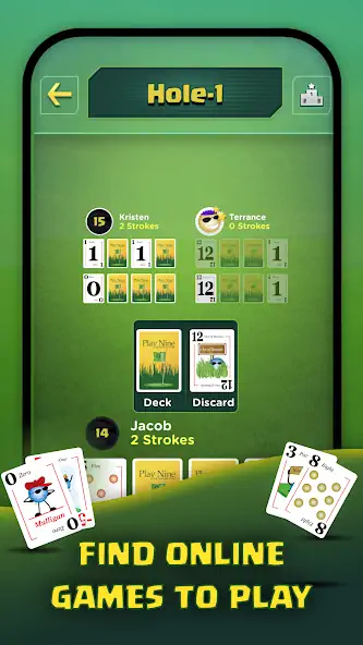 Скачать Play Nine: Golf Card Game [Взлом Бесконечные монеты] APK на Андроид