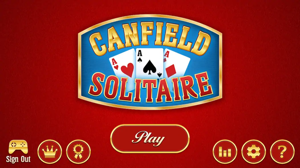 Скачать Canfield Solitaire [Взлом Много монет] APK на Андроид