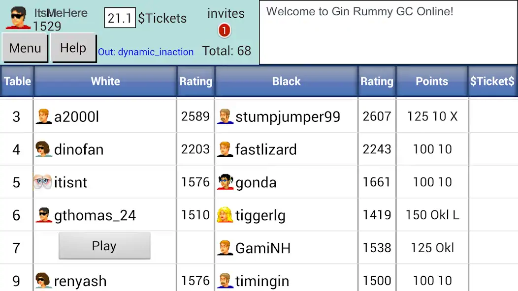 Скачать Gin Rummy GC Online [Взлом Много монет] APK на Андроид