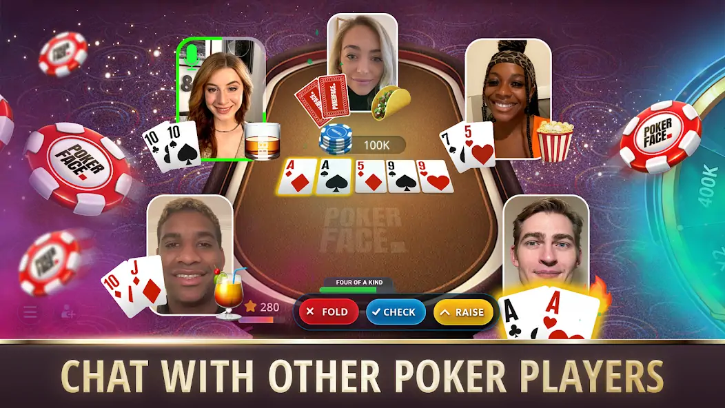 Скачать Poker Face: Texas Holdem Poker [Взлом Бесконечные монеты] APK на Андроид