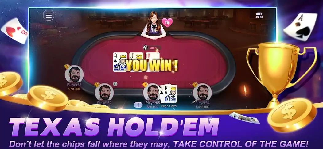 Скачать Happy Poker Slots [Взлом Бесконечные деньги] APK на Андроид