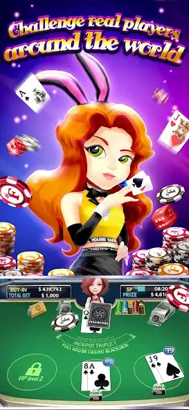 Скачать Full House Casino: Vegas Slots [Взлом Много монет] APK на Андроид