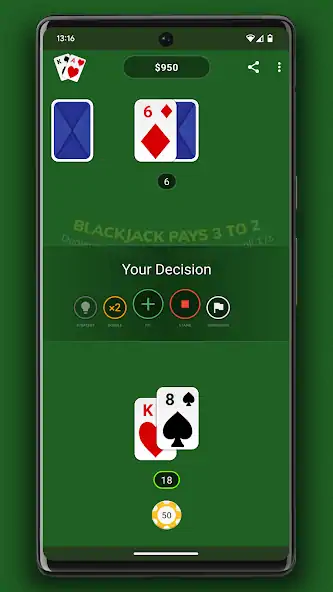 Скачать Blackjack [Взлом Много монет] APK на Андроид