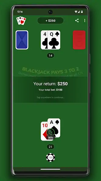 Скачать Blackjack [Взлом Много монет] APK на Андроид