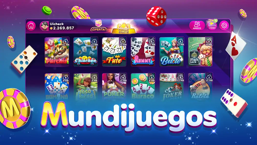 Скачать MundiJuegos: Bingo, Parchis… [Взлом Много монет] APK на Андроид