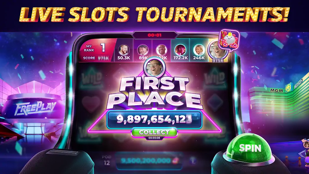 Скачать POP! Slots™ Казино игры Вегаса [Взлом Много монет] APK на Андроид