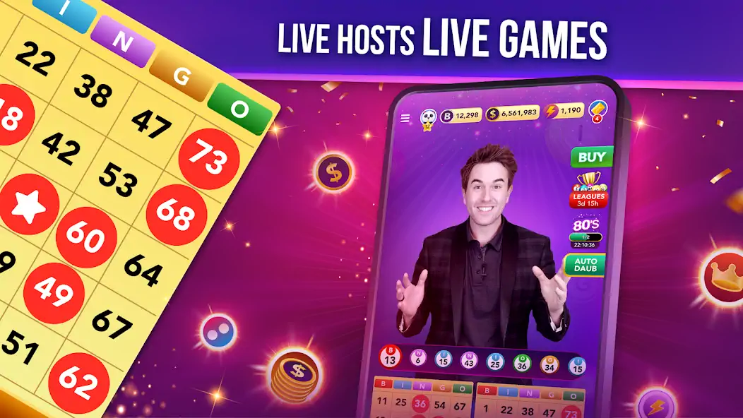 Скачать Live Play Bingo: Real Hosts [Взлом Много монет] APK на Андроид
