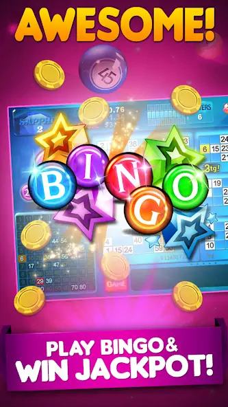 Скачать Bingo 90 Live: Vegas Slots [Взлом Бесконечные деньги] APK на Андроид