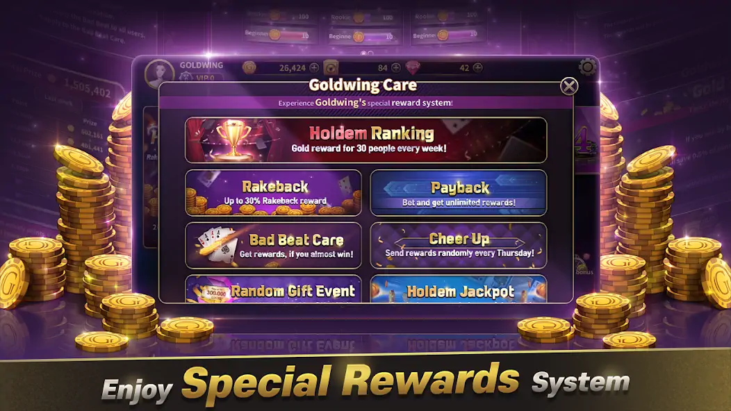 Скачать GoldWing Casino Global [Взлом Бесконечные монеты] APK на Андроид