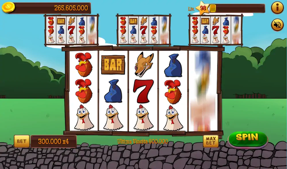 Скачать Slot Gallina 4 [Взлом Бесконечные монеты] APK на Андроид