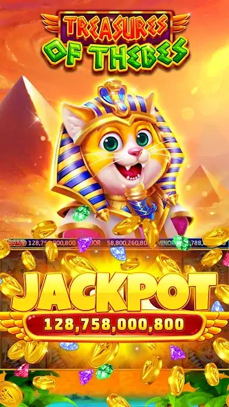 Скачать Fat Cat Casino - Slots Game [Взлом Бесконечные монеты] APK на Андроид
