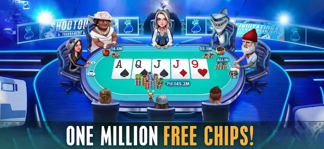 Скачать HD Poker: Texas Holdem Casino [Взлом Бесконечные монеты] APK на Андроид