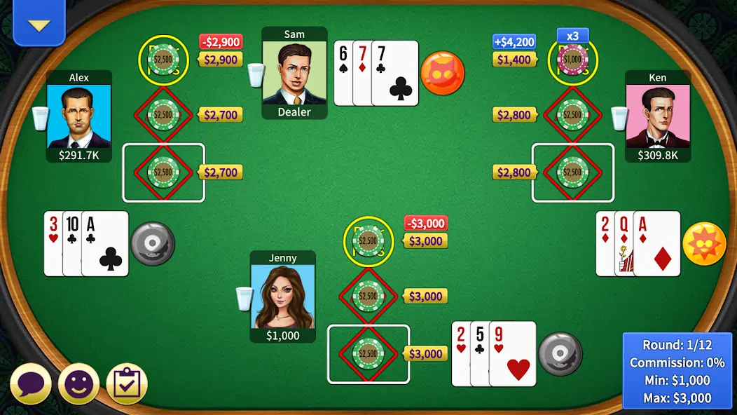 Скачать Pai Gow Online (Chinese Poker) [Взлом Много монет] APK на Андроид