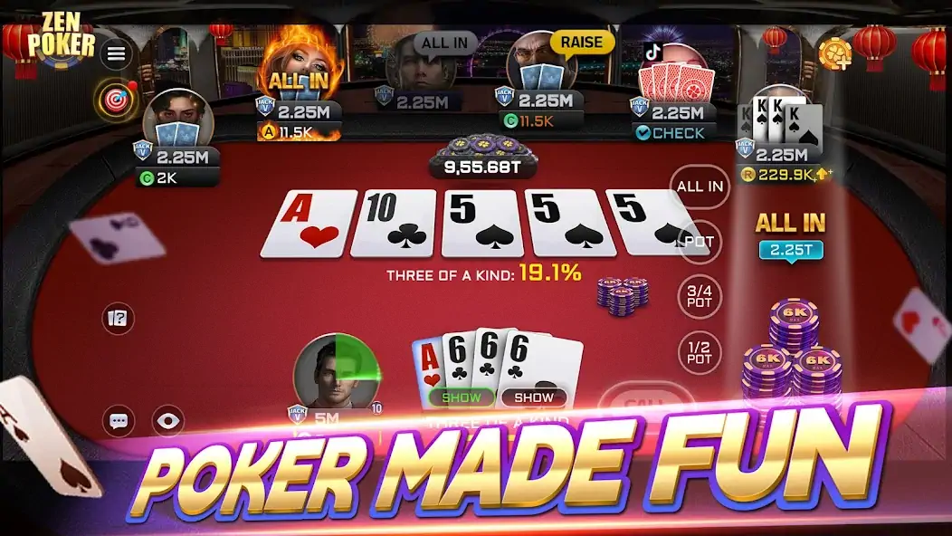 Скачать Zen Poker [Взлом Бесконечные деньги] APK на Андроид