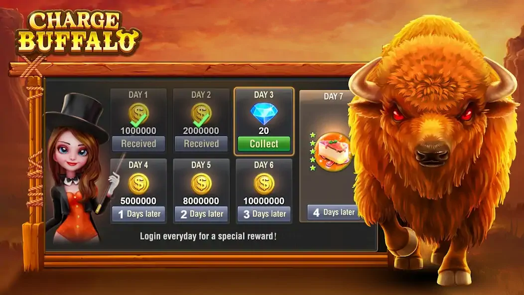 Скачать Charge Buffalo Slot-TaDa Games [Взлом Бесконечные деньги] APK на Андроид