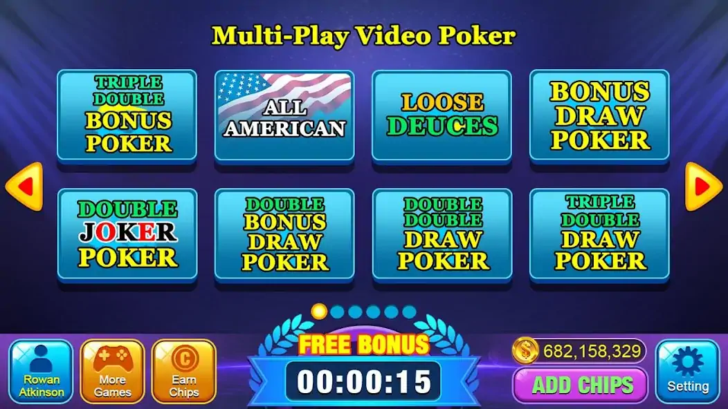 Скачать Video Poker Games - Multi Hand [Взлом Бесконечные деньги] APK на Андроид