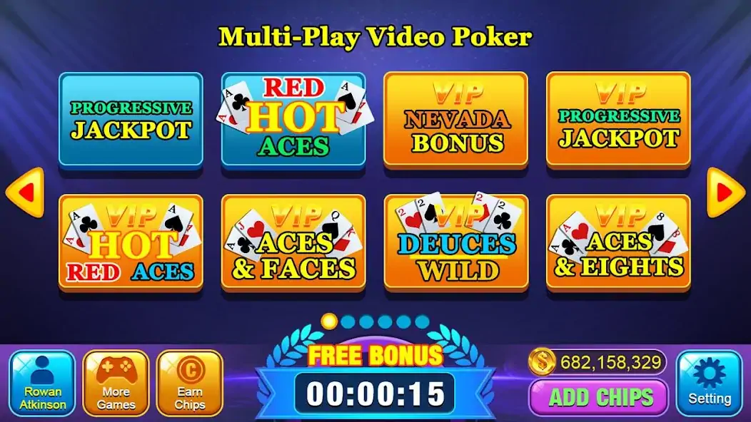 Скачать Video Poker Games - Multi Hand [Взлом Бесконечные деньги] APK на Андроид