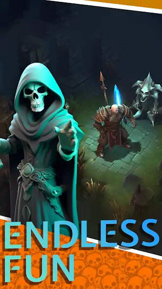 Скачать Necromancer Hero: Skeletons 3D [Взлом Много монет] APK на Андроид