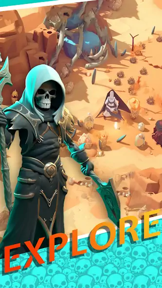 Скачать Necromancer Hero: Skeletons 3D [Взлом Много монет] APK на Андроид