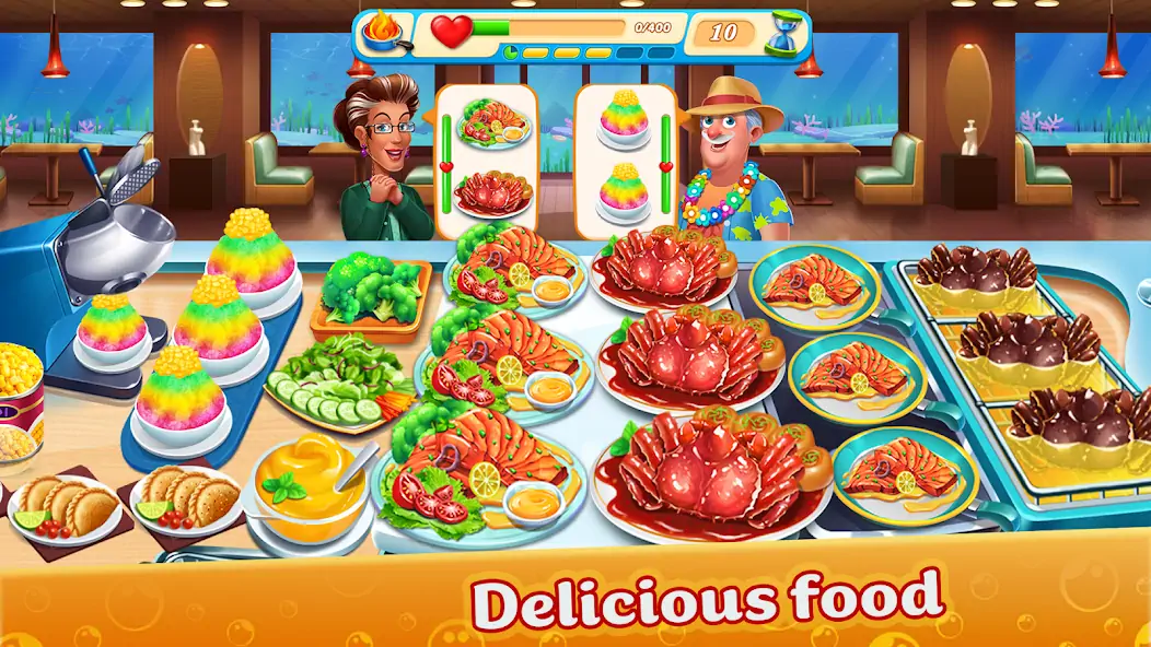 Скачать Cooking Aquarium - A Star Chef [Взлом Бесконечные монеты] APK на Андроид