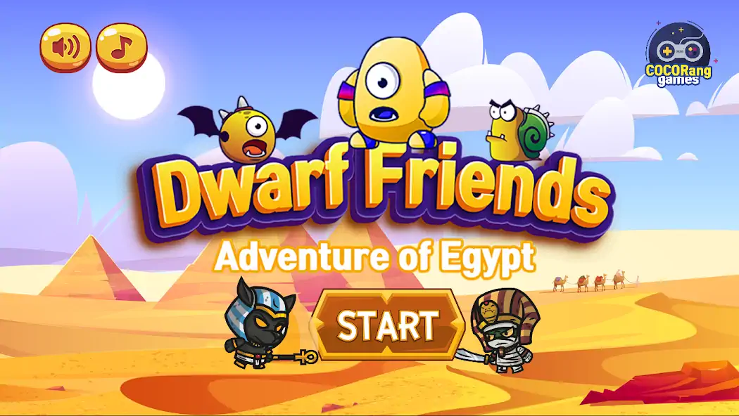 Скачать Dwarf Friends : in Egypt [Взлом Бесконечные монеты] APK на Андроид