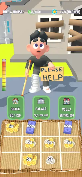 Скачать Begging Life [Взлом Бесконечные монеты] APK на Андроид