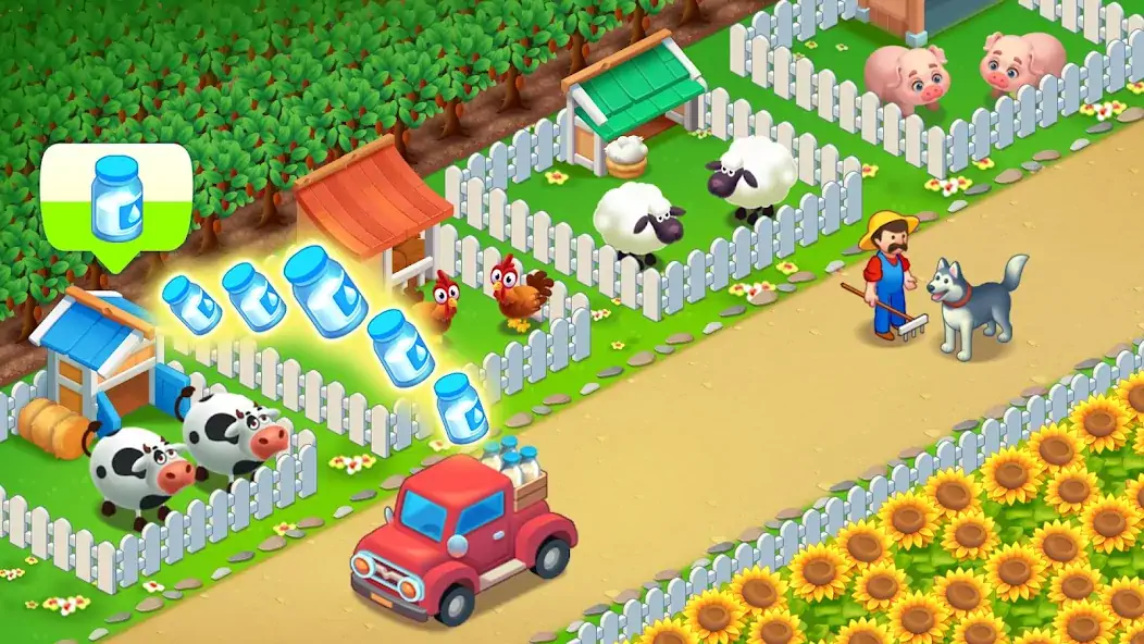 Скачать Farm City: Farming & Building [Взлом Много монет] APK на Андроид