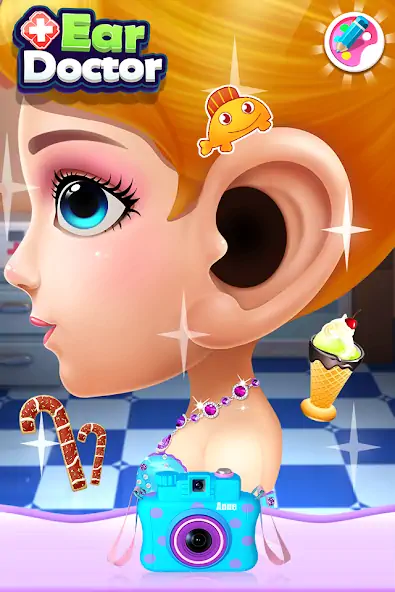 Скачать Доктор уха - Crazy Ear Doctor [Взлом Много денег] APK на Андроид