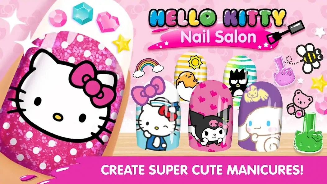Скачать Маникюрный салон Hello Kitty [Взлом Бесконечные монеты] APK на Андроид
