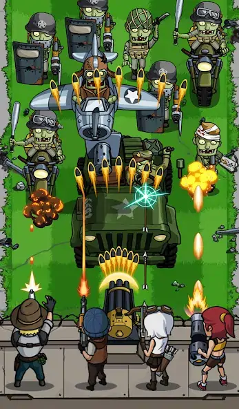 Скачать Zombie War - Idle TD game [Взлом Много денег] APK на Андроид