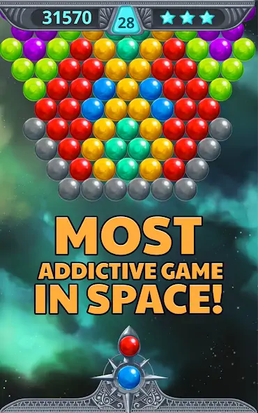 Скачать Bubble Shooter Space [Взлом Много денег] APK на Андроид