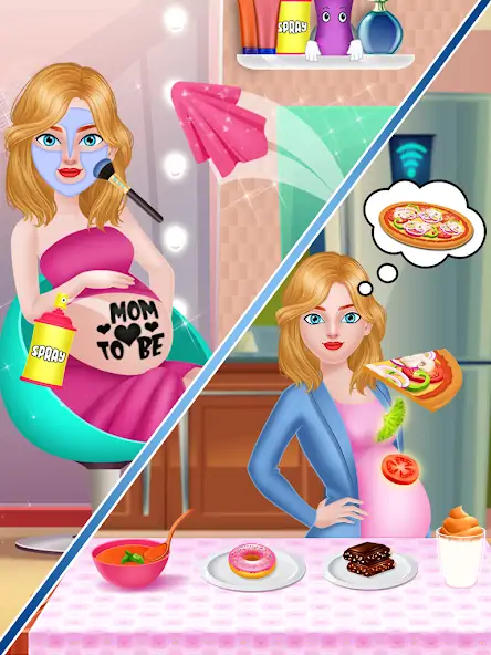 Скачать Mom & newborn Babysitter Game [Взлом Бесконечные деньги] APK на Андроид