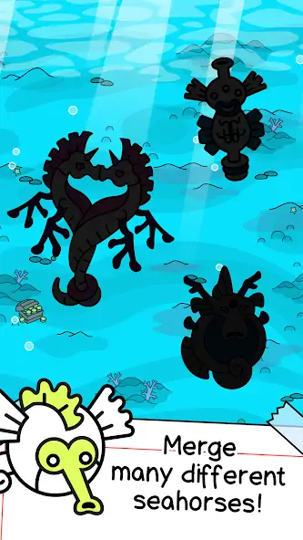 Скачать Seahorse Evolution: Sea Mutant [Взлом Много денег] APK на Андроид