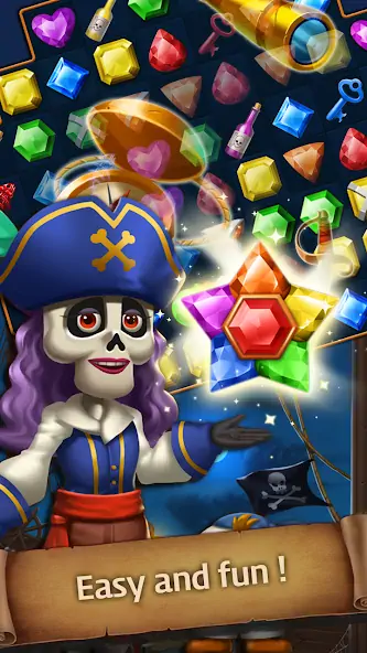 Скачать Jewels Ghost Ship: jewel games [Взлом Бесконечные монеты] APK на Андроид