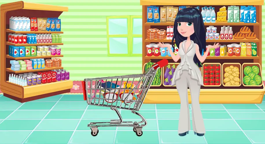 Скачать покупка девушка в супермаркете [Взлом Бесконечные монеты] APK на Андроид