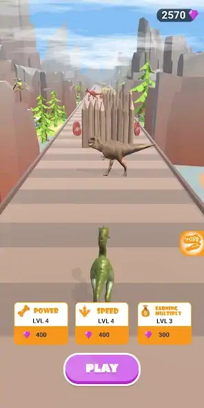 Скачать Dinosaur Game Run Dino Rush 3D [Взлом Бесконечные монеты] APK на Андроид