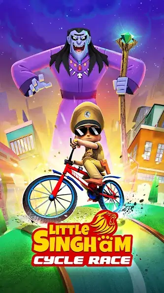 Скачать Little Singham Cycle Race [Взлом Много монет] APK на Андроид