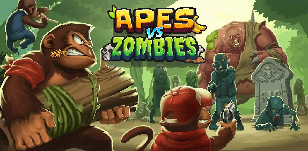 Скачать Apes vs. Zombies [Взлом Бесконечные монеты] APK на Андроид
