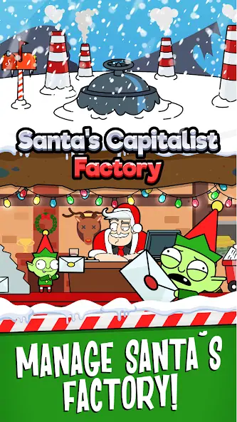 Скачать Santa’s Capitalist Factory [Взлом Бесконечные деньги] APK на Андроид