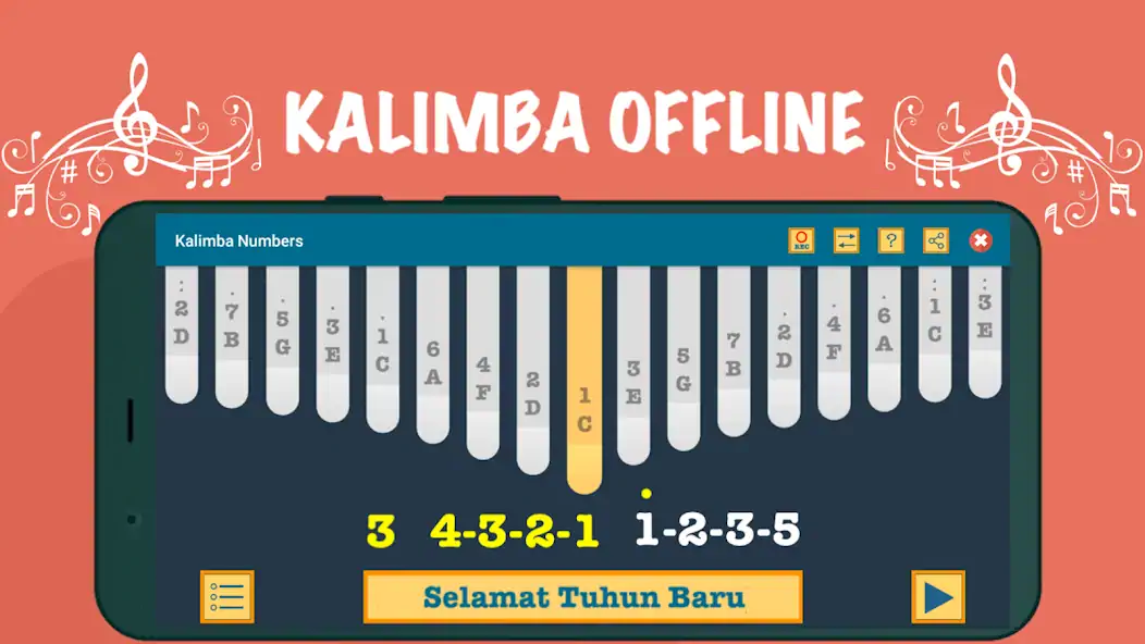 Скачать Kalimba App With Songs Numbers [Взлом Много денег] APK на Андроид