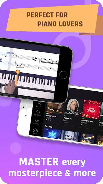 Скачать Simpia: Learn Piano Super Fast [Взлом Много монет] APK на Андроид