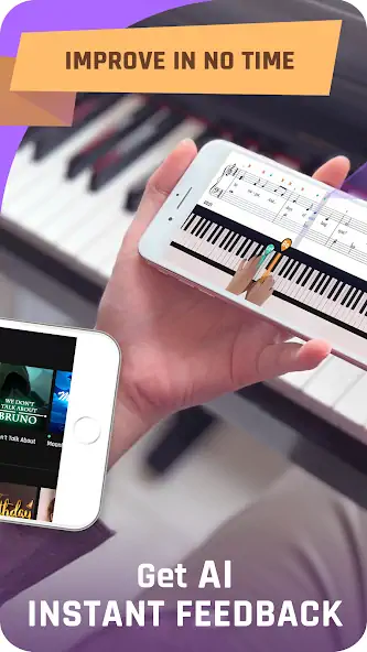 Скачать Simpia: Learn Piano Super Fast [Взлом Много монет] APK на Андроид