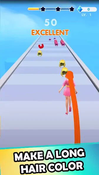 Скачать Hair Challenge Dancing Race 3D [Взлом Бесконечные монеты] APK на Андроид