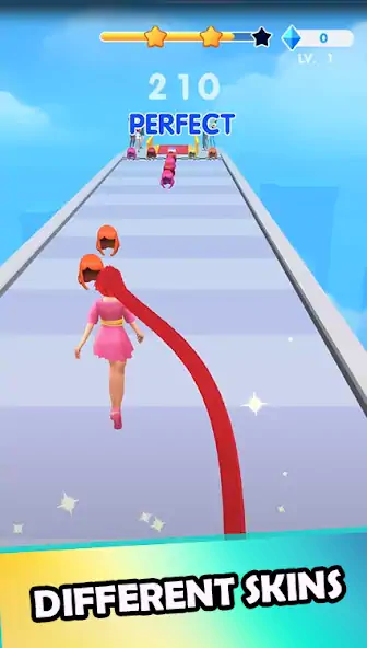 Скачать Hair Challenge Dancing Race 3D [Взлом Бесконечные монеты] APK на Андроид