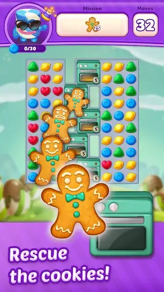 Скачать Lollipop Sweet Heroes Match3 [Взлом Много монет] APK на Андроид