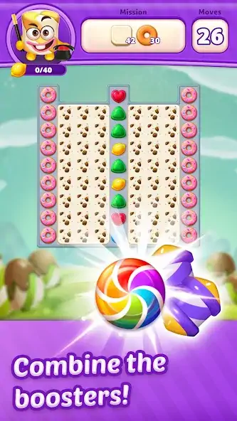 Скачать Lollipop Sweet Heroes Match3 [Взлом Много монет] APK на Андроид