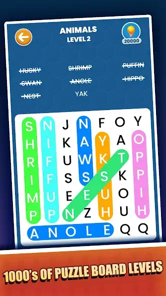 Скачать Word Search Supreme Puzzle [Взлом Бесконечные монеты] APK на Андроид