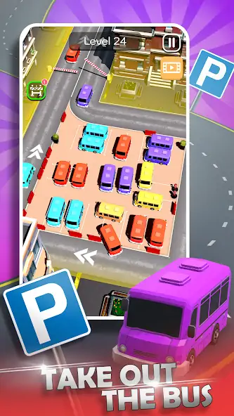 Скачать Parking Jam Bus Parking Games [Взлом Много денег] APK на Андроид